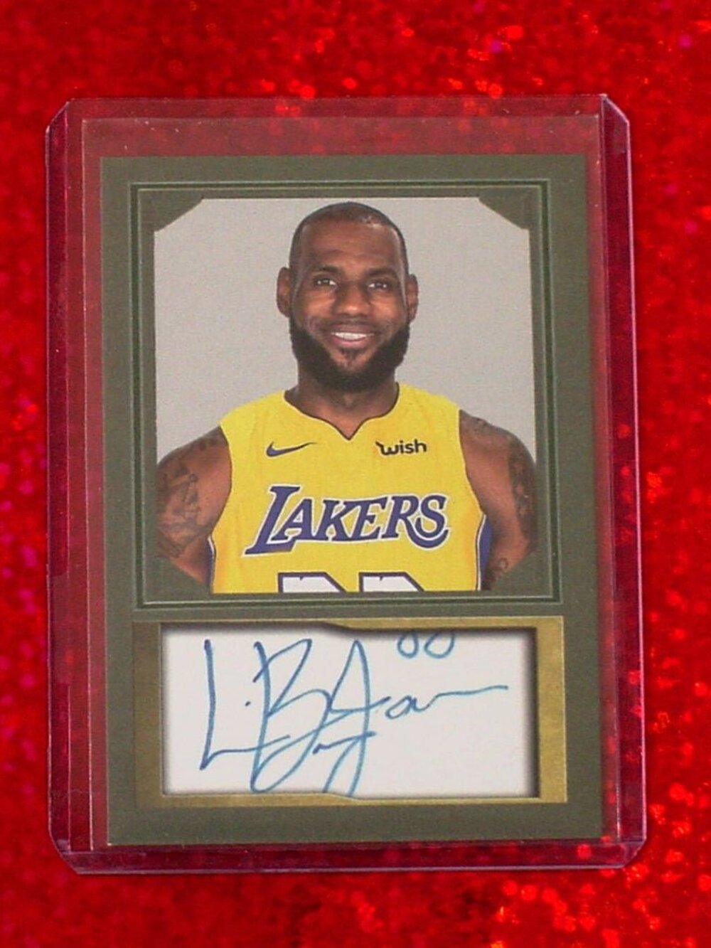 Lebron James Facsimile Autograph Card